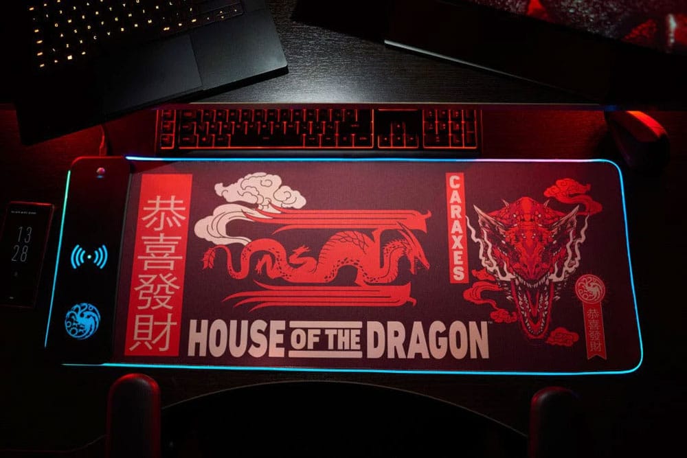 House of the Dragon Mousepad with Mobile Charger 5056280461548