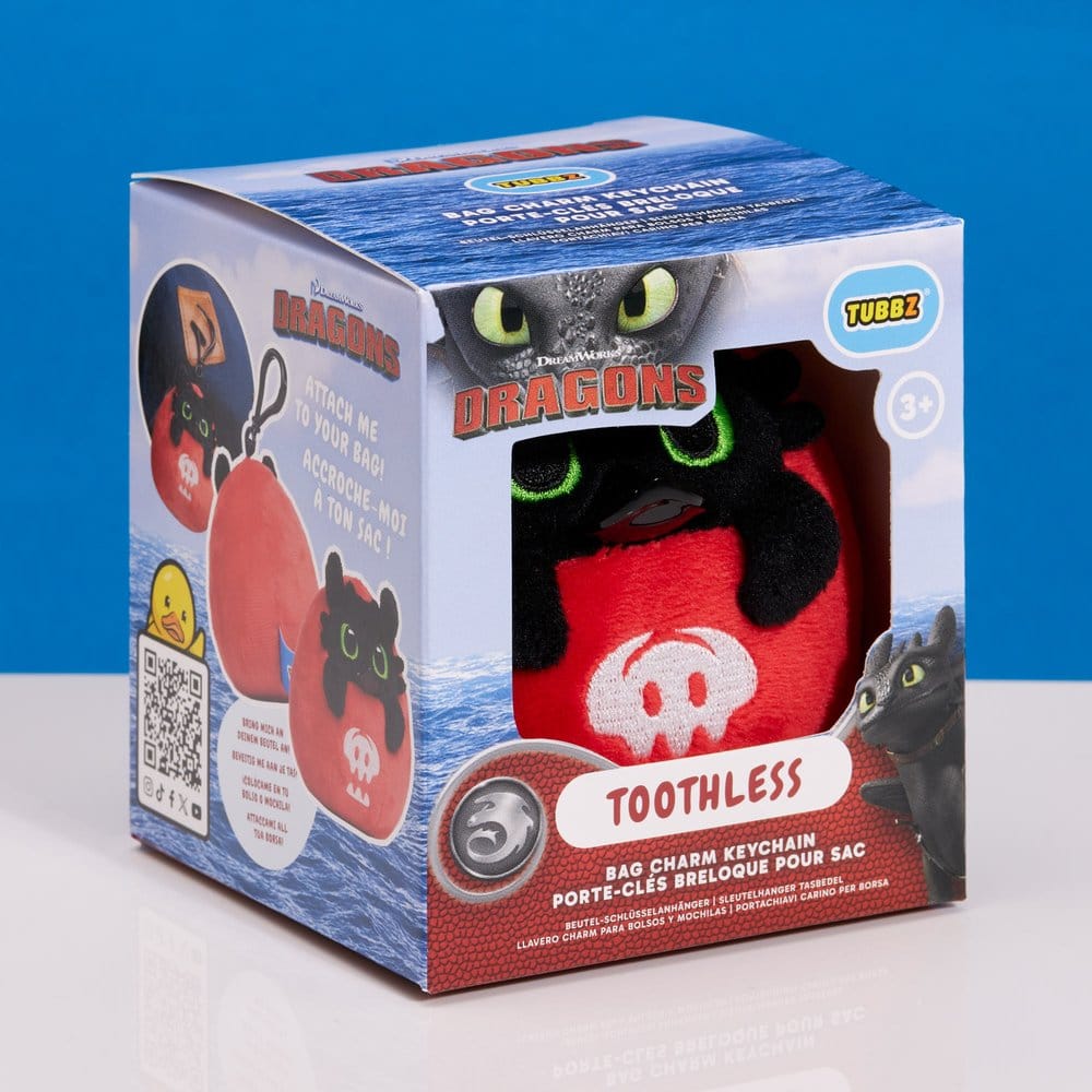 How to Train Your Dragon Tubbz Bag Charm Toothless 5056280469261