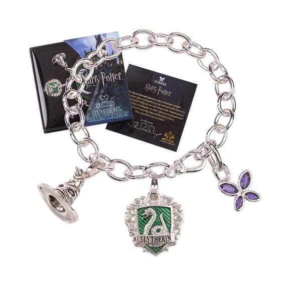 Harry Potter Charm Bracelet Lumos Slytherin (silver plated) 0849421002886