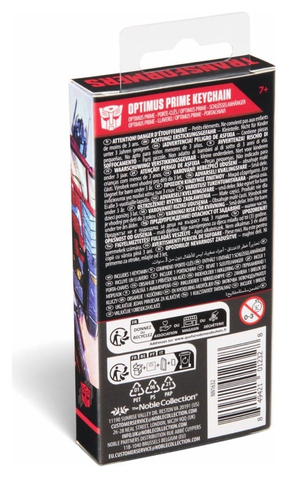 Transformers Keychain Optimus Prime 13 cm 0849421012328