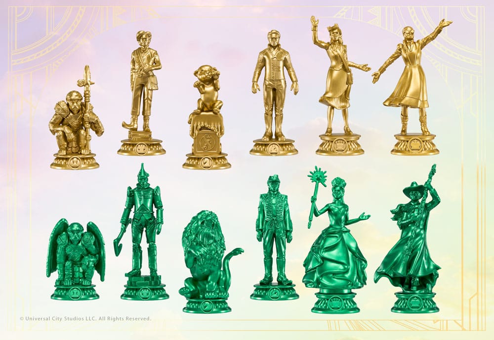 Wicked: For Good Chess Set Shiz vs. Emerald City 0849421011574
