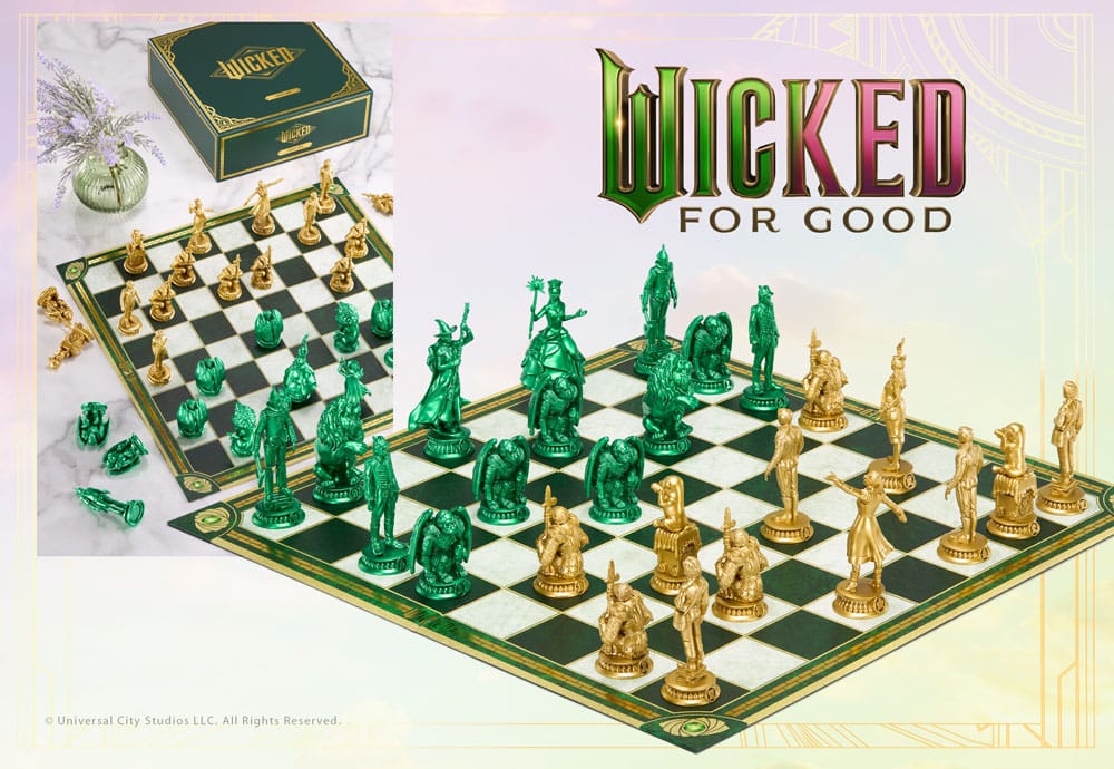 Wicked: For Good Chess Set Shiz vs. Emerald City 0849421011574