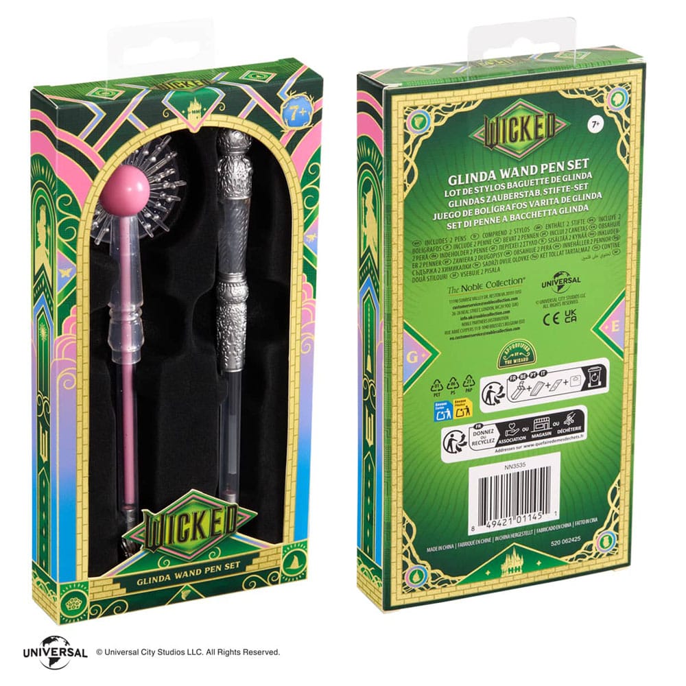 Wicked: For Good Pen 2-Pack Glinda Wand Pen Set 0849421011451