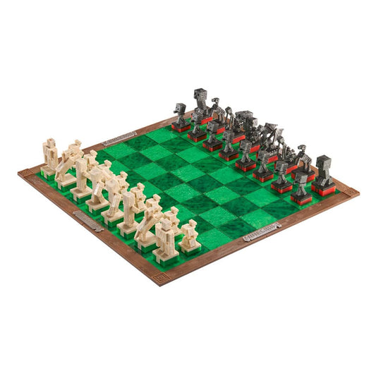 Minecraft Chess Set Overworld Heroes vs. Host 0849421009243