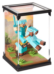 Minecraft Figure Diorama Diamond Armor Steve and Horse 18 cm 0849421012731