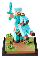 Minecraft Figure Diorama Diamond Armor Steve and Horse 18 cm 0849421012731