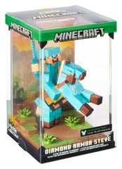 Minecraft Figure Diorama Diamond Armor Steve and Horse 18 cm 0849421012731