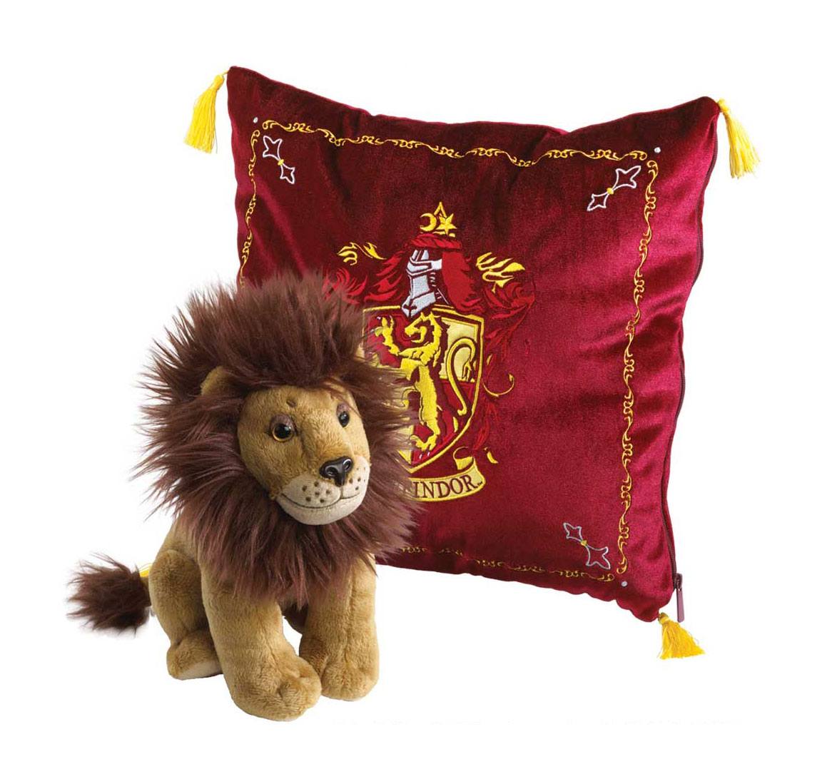 Harry Potter House Mascot Cushion With Plush Figure Gryffindor - Amuzzi