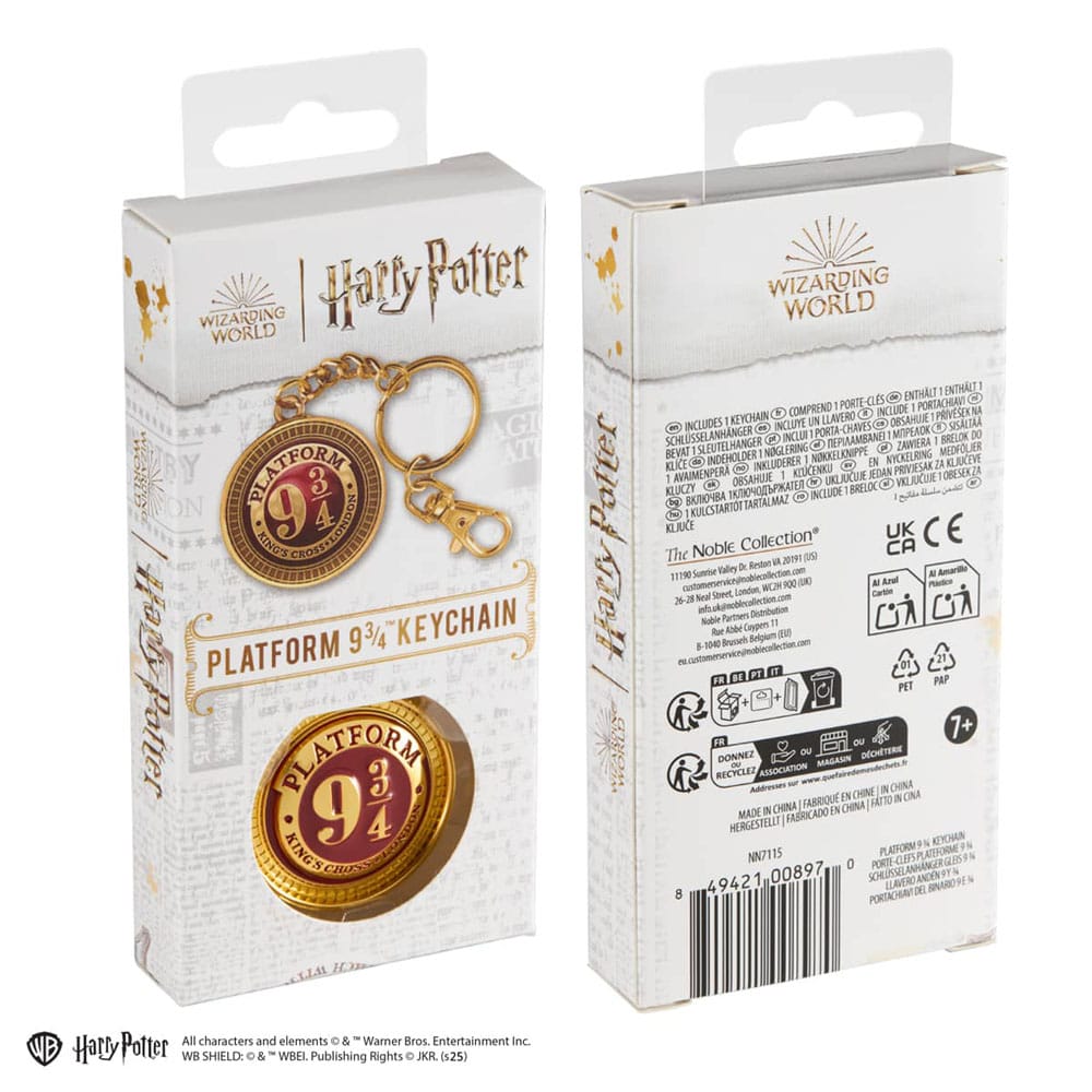 Harry Potter Metal Keychain Platform 9 3/4 0849421008970
