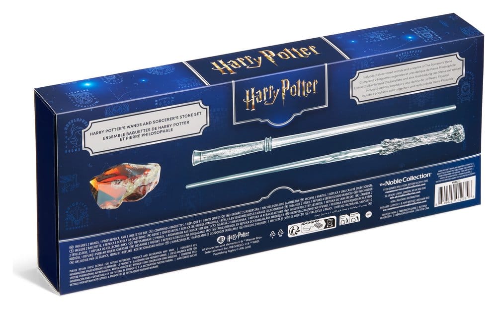 Harry Potter Celebration Wand Harry Potter 25th Anniversary Wands and Sorcerer's Stone Set 0849421011758