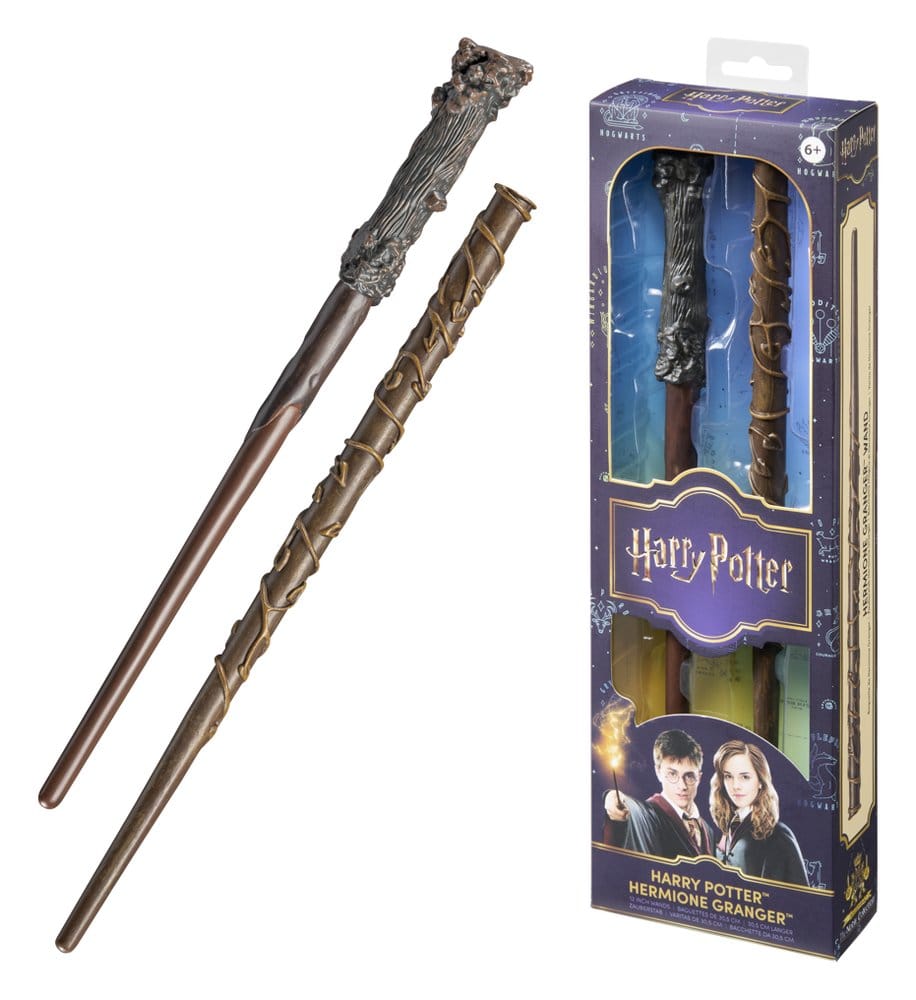 Harry Potter Roleplay Replica Wands 2-Pack Harry Potter & Hermione Granger 31 cm 0849421011567