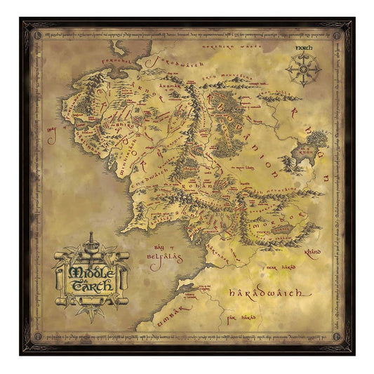 Lord of the Rings Jigsaw Puzzle Middle Earth  0849421009137