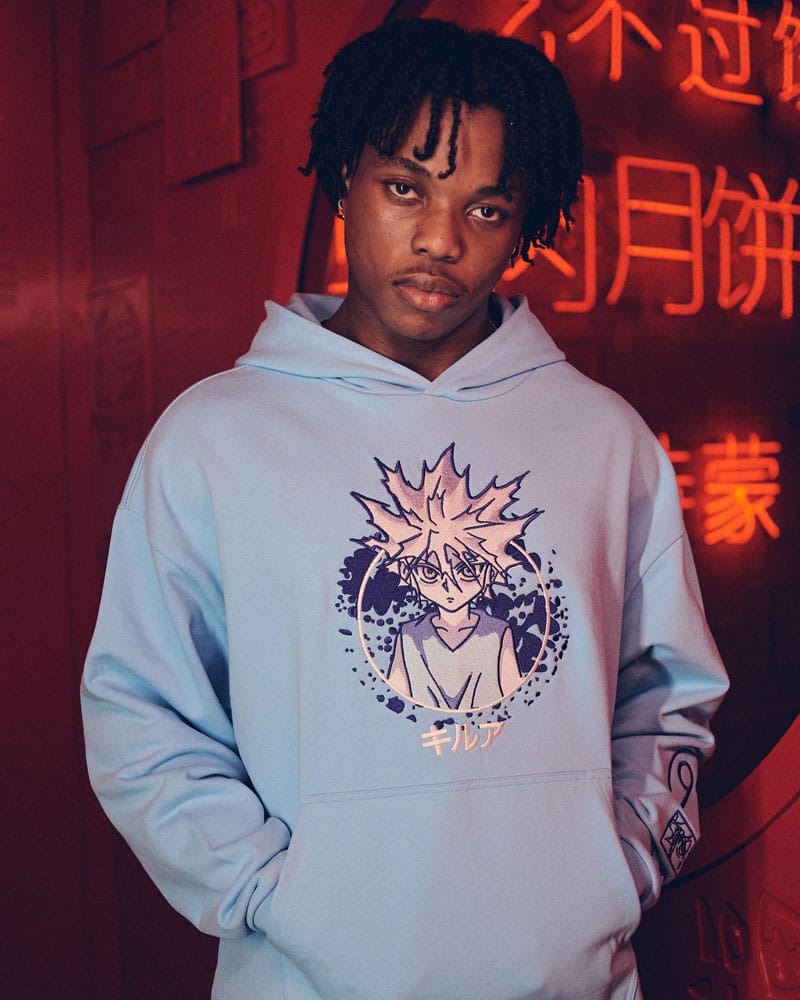 Hunter x Hunter Hooded Sweater Graphic Blue Size S 8718526183900