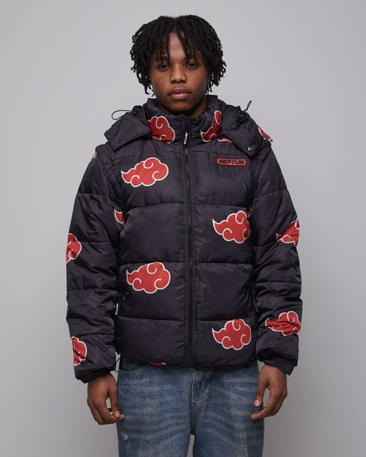 Naruto Puffer Jacket Akatsuki Red  Size XXXL 8718526180541