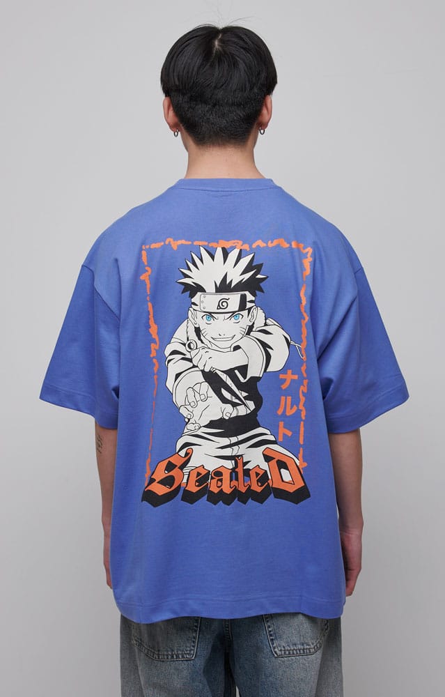 Naruto Shippuden T-Shirt Graphic Blue Size L 8718526549171