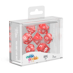 Oakie Doakie Dice RPG Set Marble - Red (7) 4056133700979