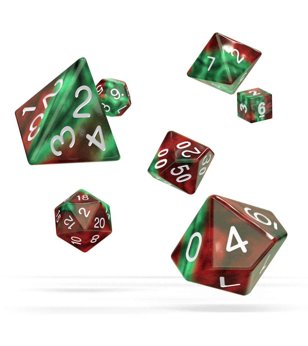 Oakie Doakie Dice RPG Set Gemidice - Bloody Jungle (7) - Amuzzi