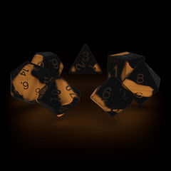 Oakie Doakie Dice RPG Set Glow in the Dark - Lava (7) 4056133701419