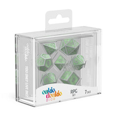 Oakie Doakie Dice RPG Set Metal Glow in the Dark - Druid's Blaze (7) 4056133701488