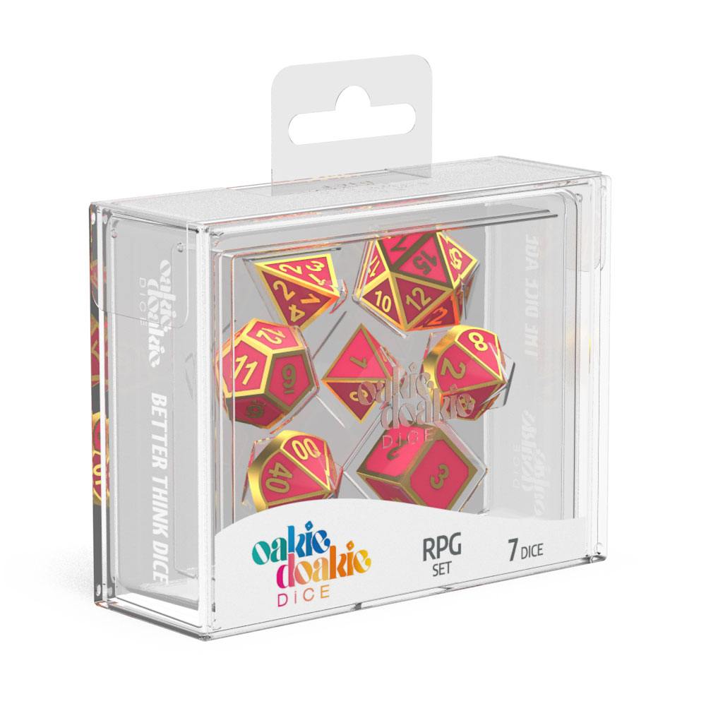 Oakie Doakie Dice RPG Set Metal Glow in the Dark - Golden Princess (7) 4056133701495