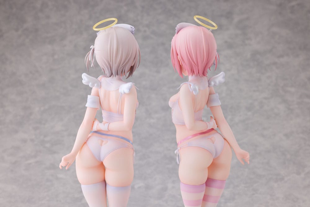 Original Character Statue 1/6 Suzu & Nagi Illustrated by Kuma 4-gou Set Edition 27 cm 4897136260769