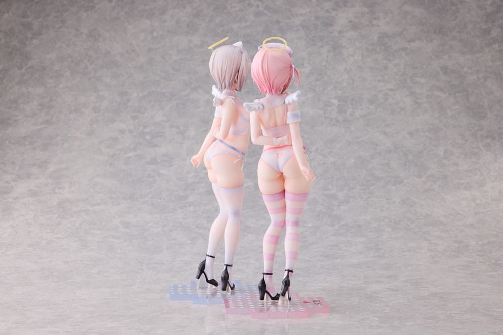 Original Character Statue 1/6 Suzu & Nagi Illustrated by Kuma 4-gou Set Edition 27 cm 4897136260769