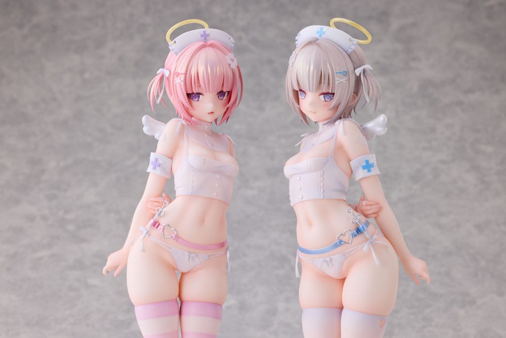 Original Character Statue 1/6 Suzu & Nagi Illustrated by Kuma 4-gou Set Edition 27 cm 4897136260769
