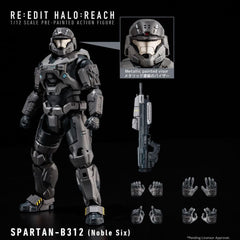 Halo: Reach Action Figure 1/12 Spartan-B312 Noble Six 18 cm 4589801391662
