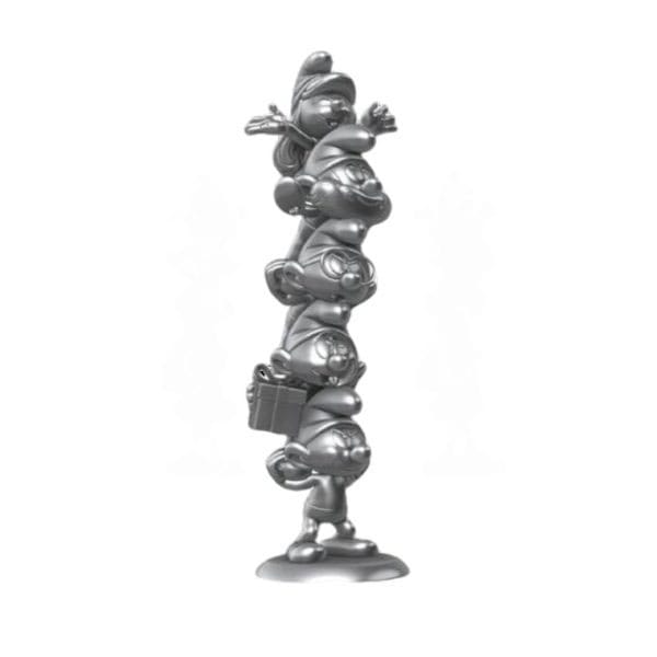 The Smurfs  Statue Smurfs Column Silver Limited Edition 50 cm 3521320001968