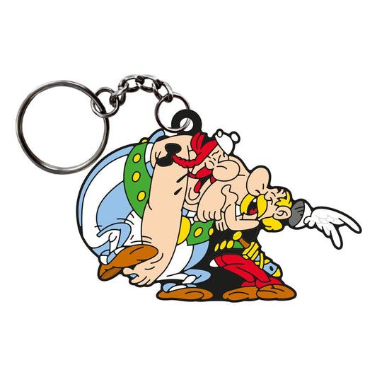 Asterix Keychain Asterix & Obelix Laughing 9  3521320550039