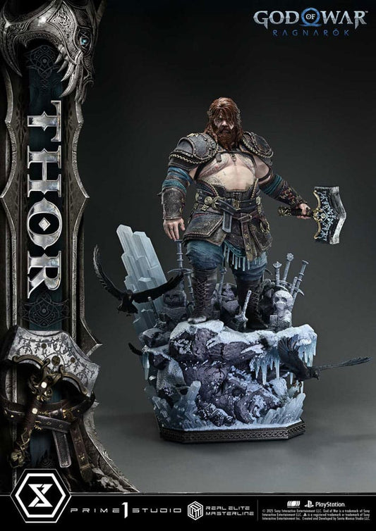 God of War: Ragnarök Real Elite Masterline Series Statue 1/3 Thor 105 cm 4582647121998