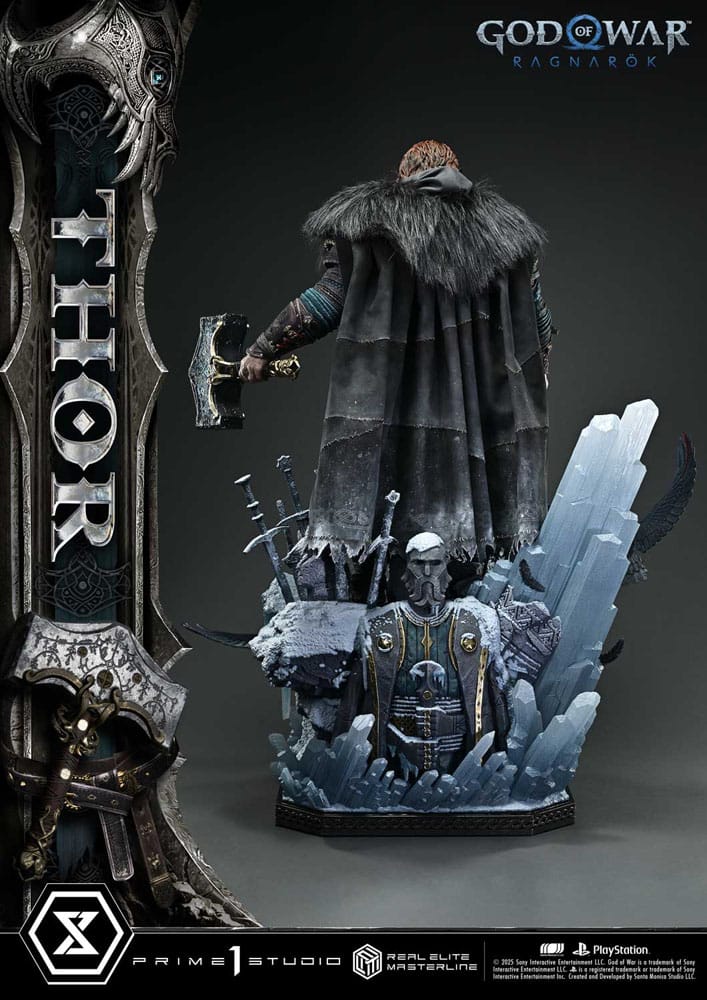 God of War: Ragnarök Real Elite Masterline Series Statue 1/3 Thor 105 cm 4582647121998