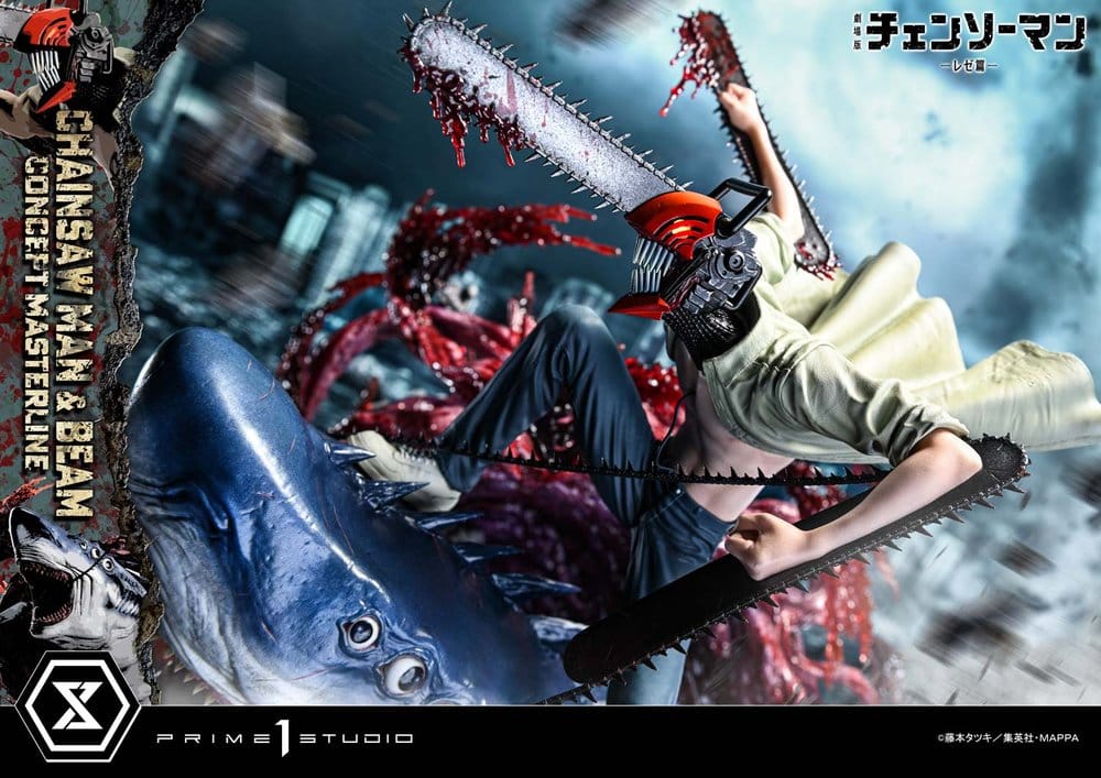 Chainsaw Man Concept Masterline Series Statue 1/6 Chainsaw Man & Beam 73 cm 4582647125965