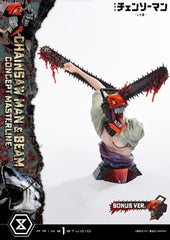 Chainsaw Man Concept Masterline Series Statue 1/6 Chainsaw Man & Beam Bonus Version 73 cm 4582647125972