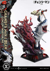 Chainsaw Man Concept Masterline Series Statue 1/6 Chainsaw Man & Beam Bonus Version 73 cm 4582647125972
