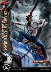 Chainsaw Man Concept Masterline Series Statue 1/6 Chainsaw Man & Beam Bonus Version 73 cm 4582647125972