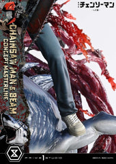 Chainsaw Man Concept Masterline Series Statue 1/6 Chainsaw Man & Beam Bonus Version 73 cm 4582647125972