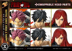 Fairy Tail PVC Statue 1/6 Natsu, Gray, Erza, Happy Deluxe Bonus Version 57 cm 4580708043968