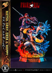 Fairy Tail PVC Statue 1/6 Natsu, Gray, Erza, Happy Deluxe Bonus Version 57 cm 4580708043968