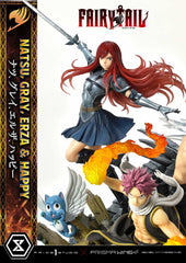 Fairy Tail PVC Statue 1/6 Natsu, Gray, Erza, Happy Deluxe Bonus Version 57 cm 4580708043968