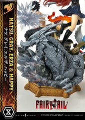 Fairy Tail PVC Statue 1/6 Natsu, Gray, Erza, Happy Deluxe Bonus Version 57 cm 4580708043968