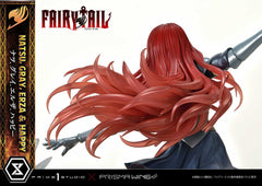 Fairy Tail PVC Statue 1/6 Natsu, Gray, Erza, Happy Deluxe Bonus Version 57 cm 4580708043968