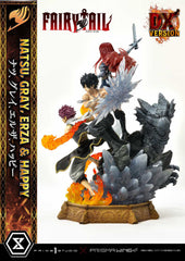 Fairy Tail PVC Statue 1/6 Natsu, Gray, Erza, Happy Deluxe Bonus Version 57 cm 4580708043968