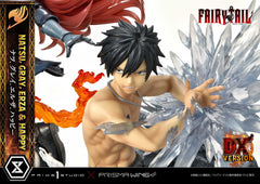 Fairy Tail PVC Statue 1/6 Natsu, Gray, Erza, Happy Deluxe Bonus Version 57 cm 4580708043968