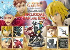 Seven Deadly Sins Concept Masterline Series Statue Meliodas, Ban and King 55 cm 4580708048482