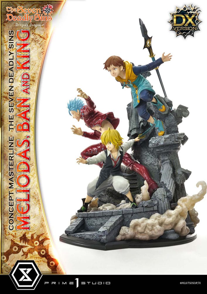 Seven Deadly Sins Concept Masterline Series Statue Meliodas, Ban and King Deluxe Version 55 cm 4580708048499