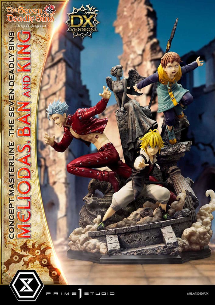 Seven Deadly Sins Concept Masterline Series Statue Meliodas, Ban and King Deluxe Version 55 cm 4580708048499
