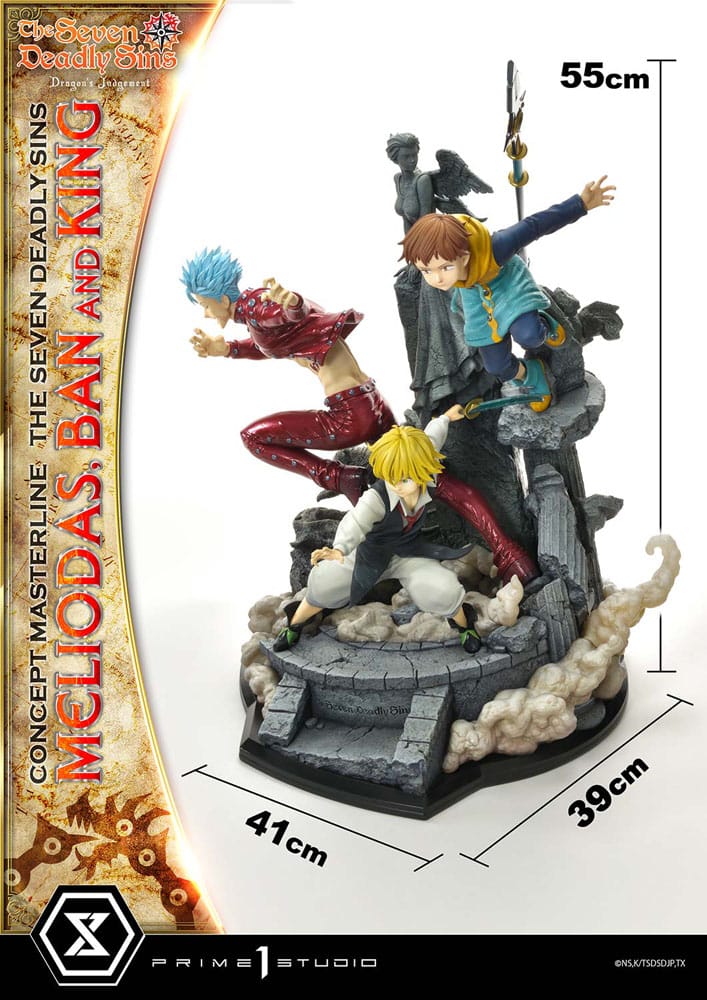 Seven Deadly Sins Concept Masterline Series Statue Meliodas, Ban and King Deluxe Version 55 cm 4580708048499