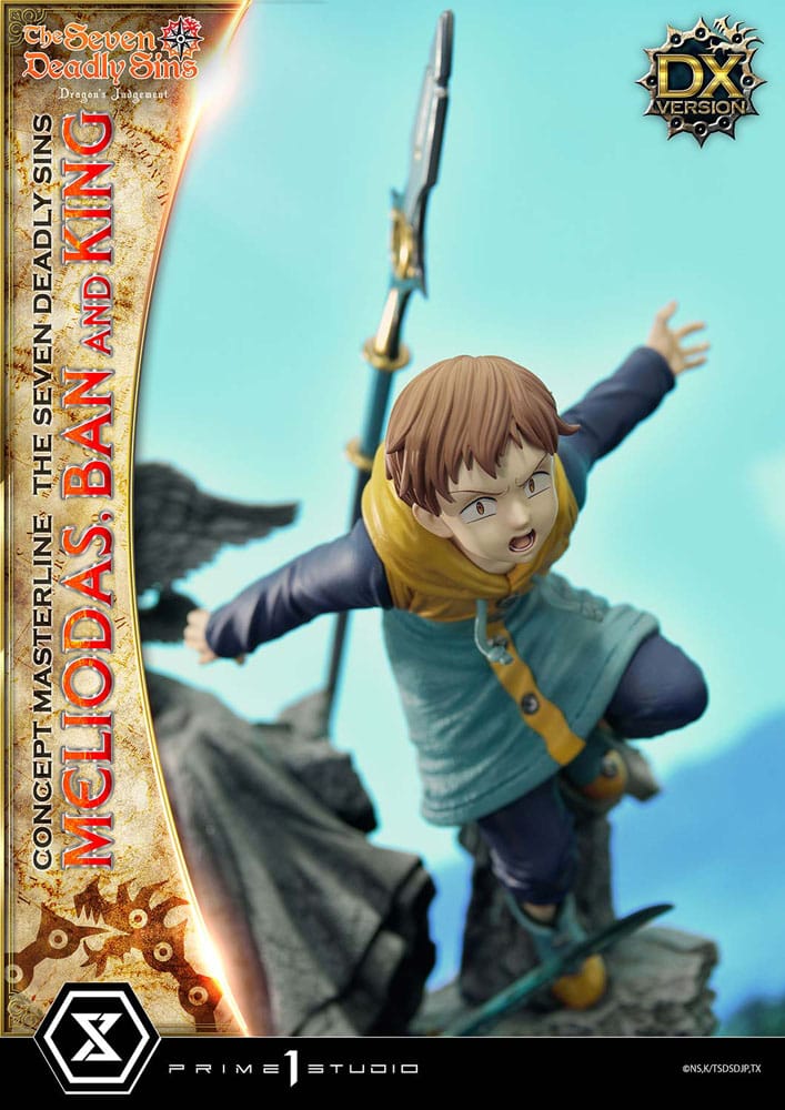 Seven Deadly Sins Concept Masterline Series Statue Meliodas, Ban and King Deluxe Bonus Version 55 cm 4580708048505