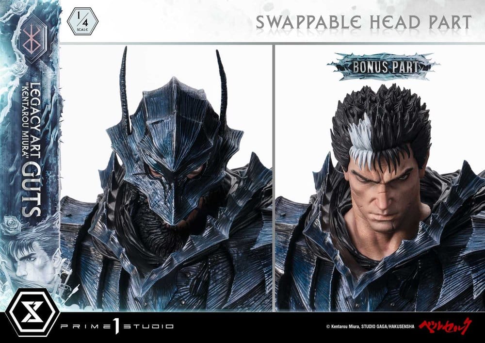 Berserk Legacy Art "Kentarou Miura" Statue 1/4 Guts Bonus Version 74 cm 4582647124548